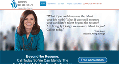 Desktop Screenshot of hiringbydesign.com